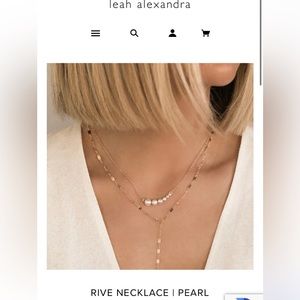 Leah alexandra Pearl necklace